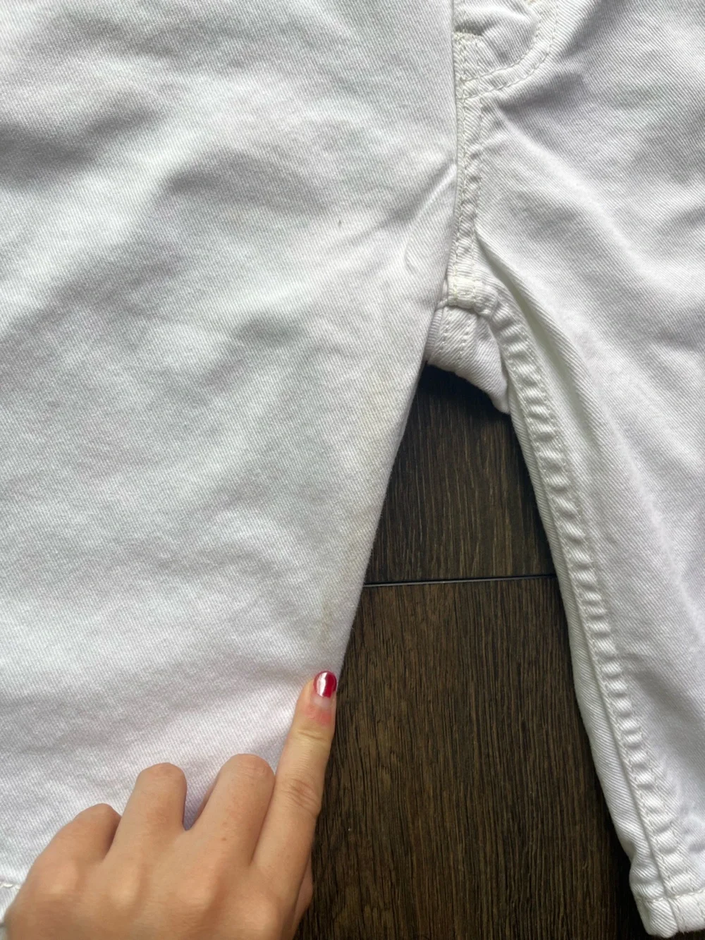 Levi’s White Denim Shorts